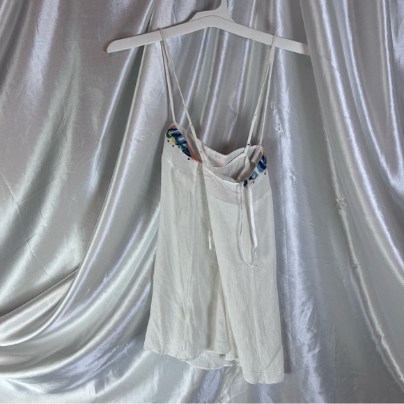 🖤French Connection Melissa Vest Embroidered Floral Cotton Top XS NWT - Picture 3 of 7